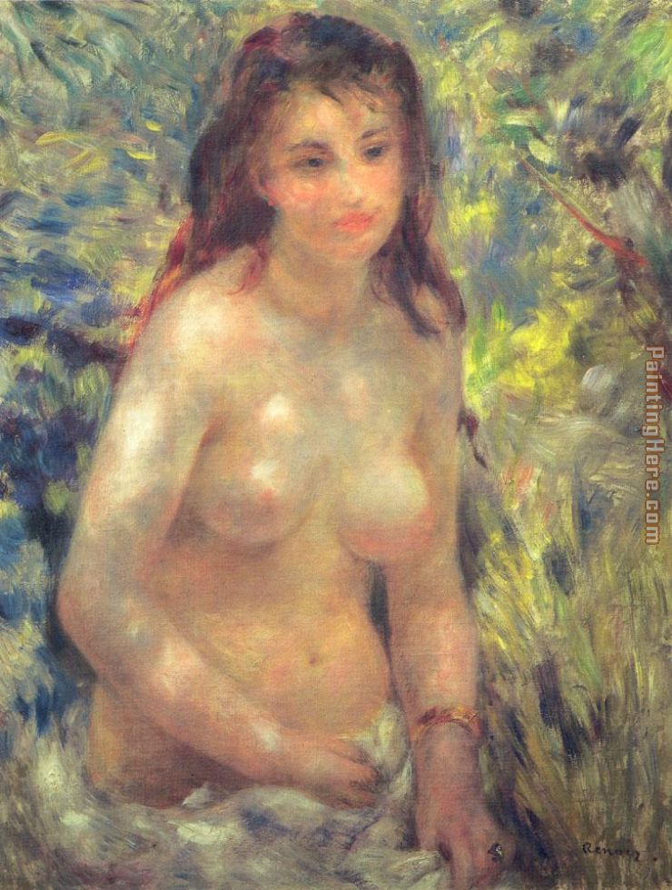 Pierre Auguste Renoir Study Torso Sunlight Effect